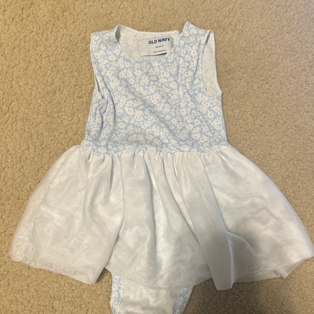 Old Navy Light Blue Floral Dress